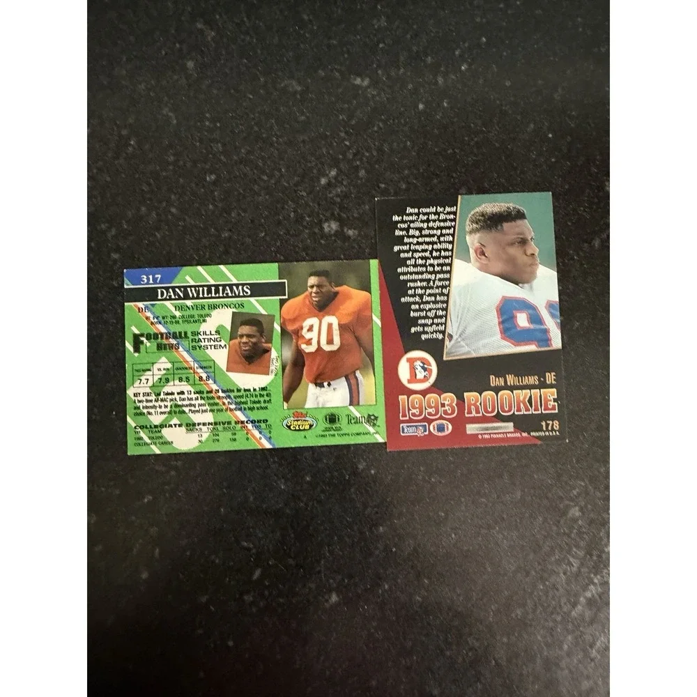 Dan Williams Auto Lot‎ (24) Denver Broncos Signed Cards 1993 Rookie Era